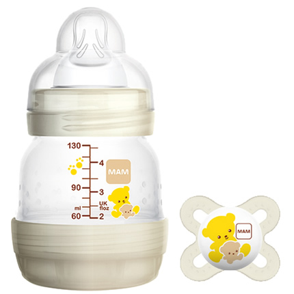 MAM美安萌 新生婴儿硅胶宽口径奶瓶