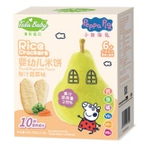 小猪佩奇 婴幼儿米饼零食 梨汁蔬菜味米饼50g