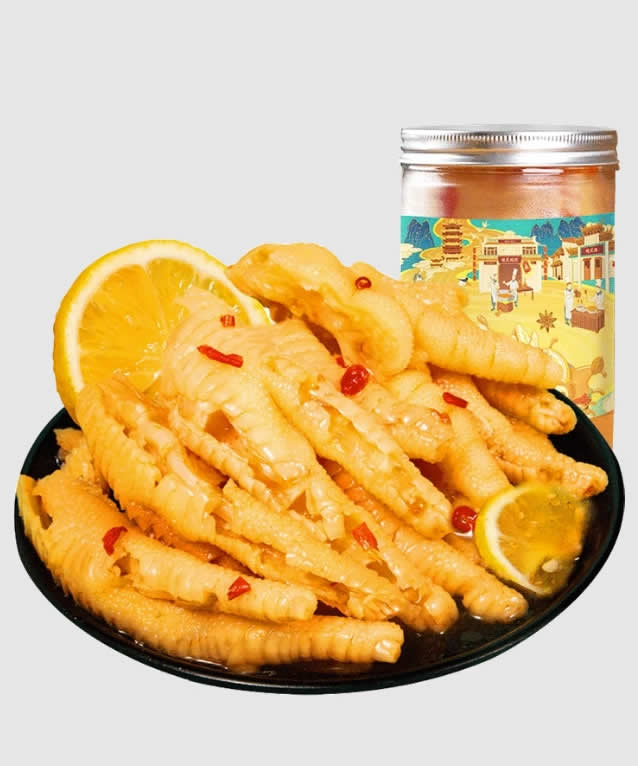 精武 无骨鸡爪柠檬酸辣罐装500g*2罐