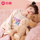 芬腾  女童圆领套头睡衣套装