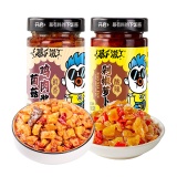 吉香居 菌菇鸡肉酱+剁椒萝卜200g*2瓶