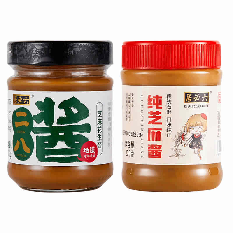  六必居 芝麻花生酱二八酱200g*2瓶