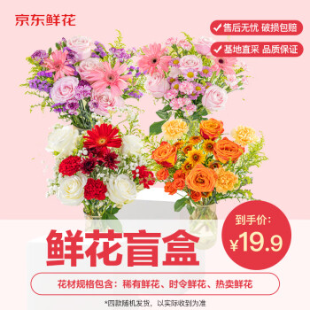 京东鲜花 设计款花束鲜花盲盒