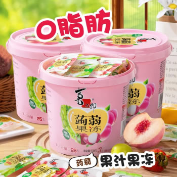 喜之郎 蒟蒻果冻520克*3桶装