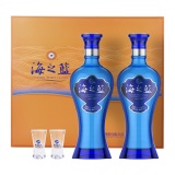 洋河 海之蓝 42%vol 浓香型白酒 480ml*2瓶 礼盒装