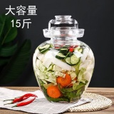 玻璃加厚泡菜坛子15斤