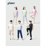 asics亚瑟士 男女童速干凉感短袖