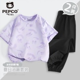 小猪班纳 短袖运动裤套装